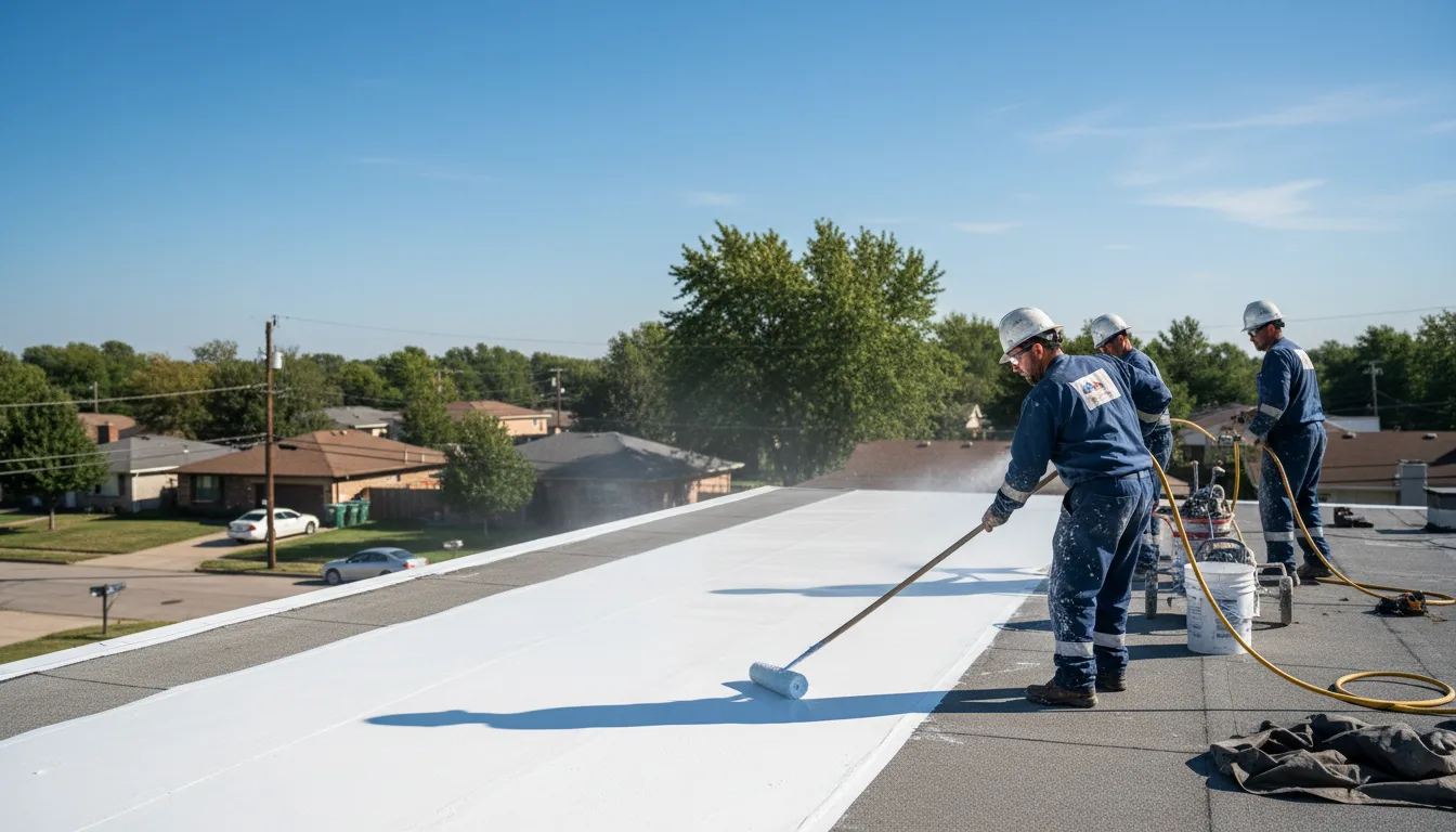 Commercial roof coating in Concord, NC near me